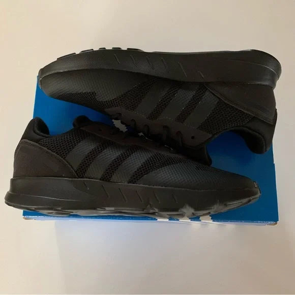 Adidas Kid’s Size 3 ZX 1K C Black Sneakers - Picture 7 of 8